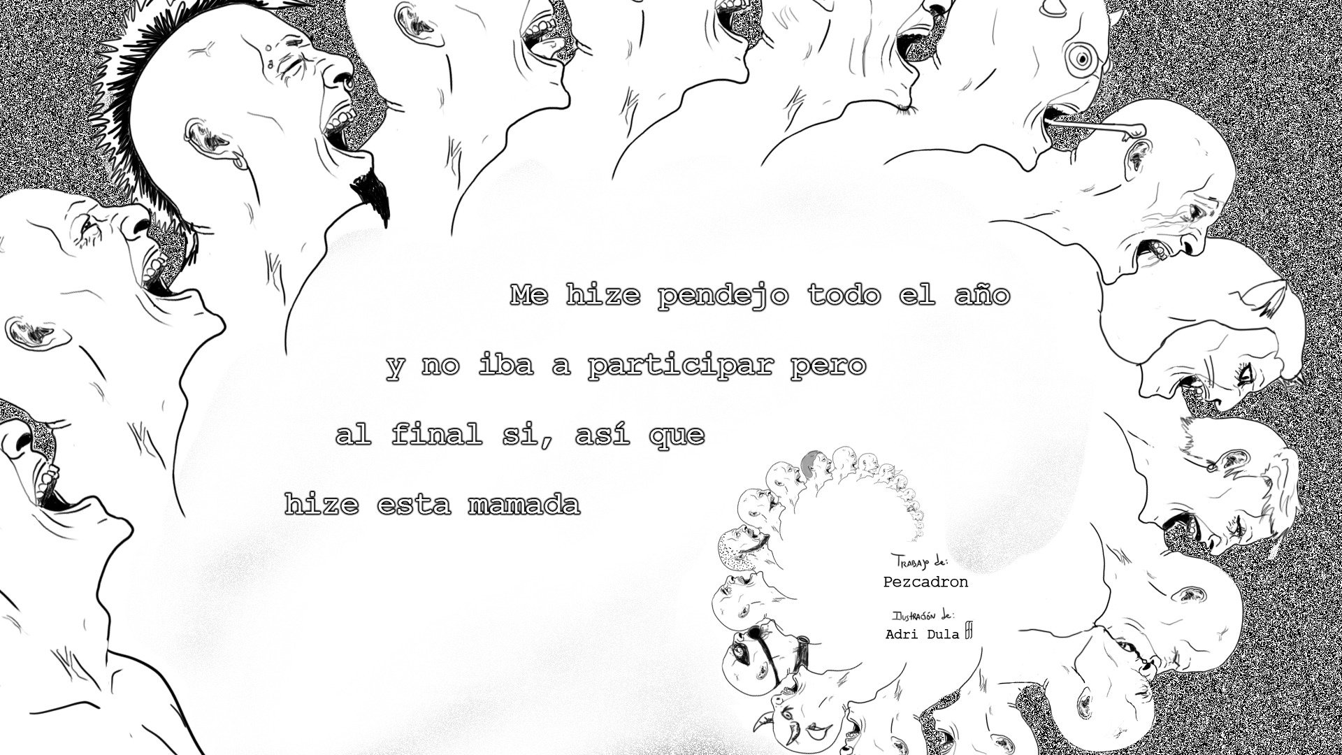 Ilustración del corto 'Me hice el pendejo todo el año y no iba a participar pero al final si, asó que hice esta mamada'