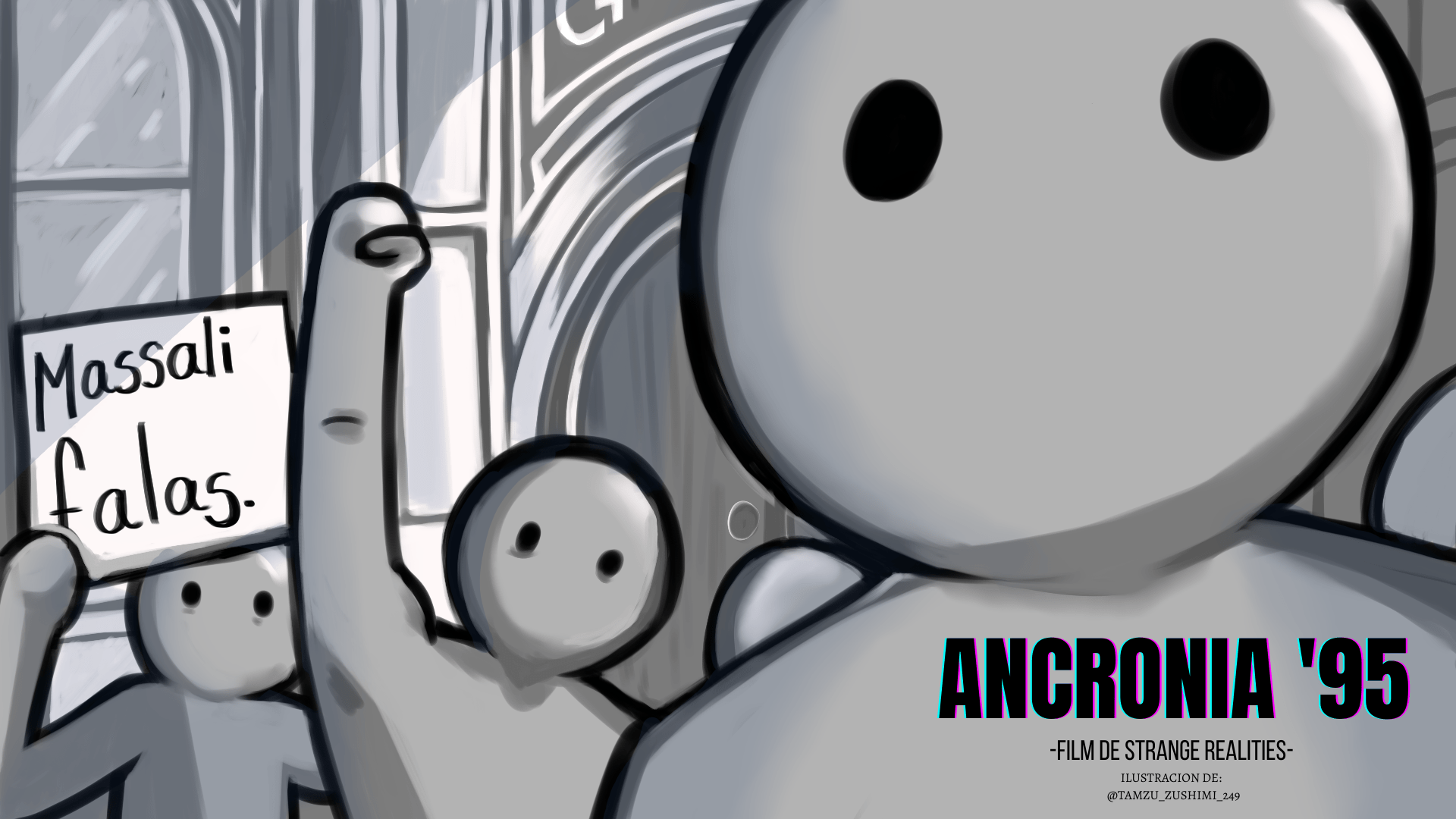 Ilustración del corto 'Ancronia ’95'