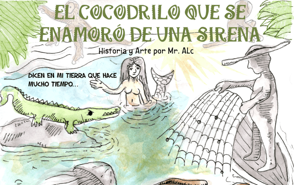 Imagen de 'Fanzine El cocodrilo que se enamoró de una sirena'
